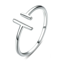 moda feminina anéis prata 925 design simples anel aberto prata 925 anéis 925 mulheres